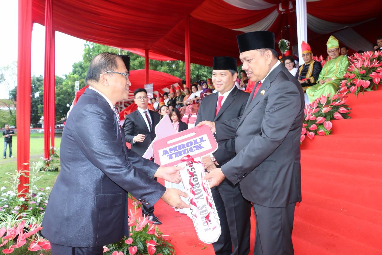 Pemkot Tomohon Dapat 2 Unit Truk dari Pemprov Sulut